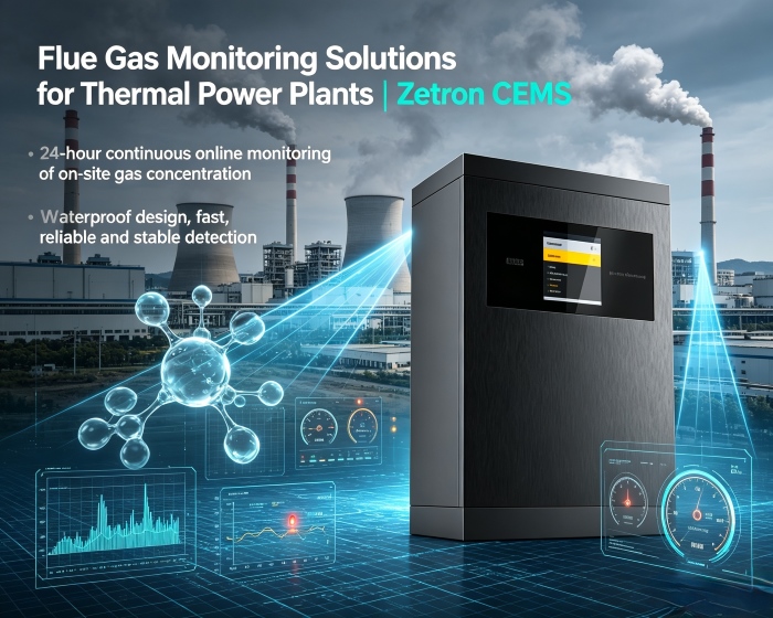 راه حل های پایش گاز دودکش برای نیروگاه های حرارتی | Zetron CEMS از نظارت بر فرآیند تا انطباق با انتشار انتهای لوله