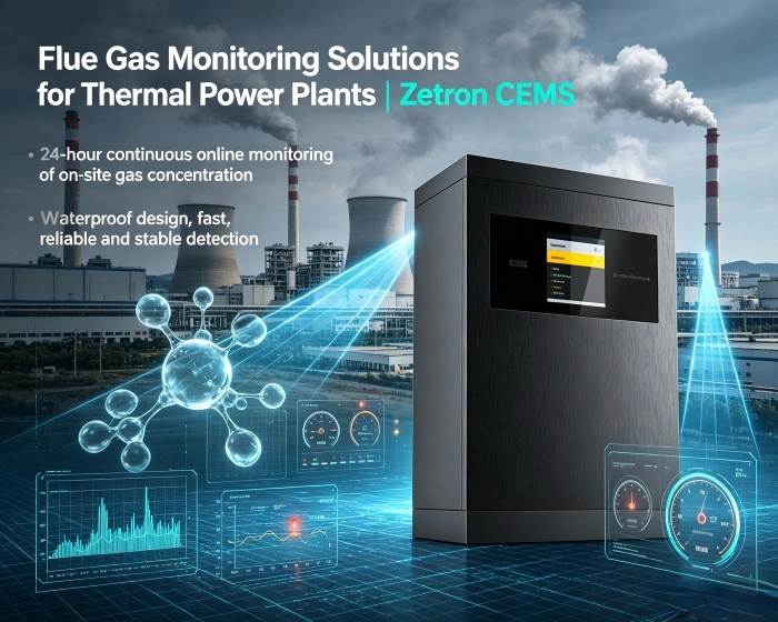 راه حل های پایش گاز دودکش برای نیروگاه های حرارتی | Zetron CEMS از نظارت بر فرآیند تا انطباق با انتشار انتهای لوله